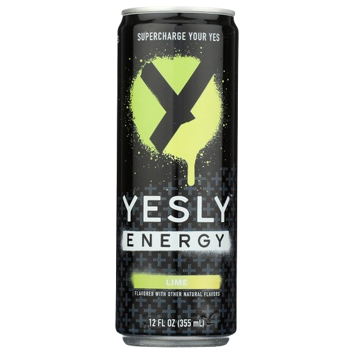 YESLY: Lime Energy Drink, 12 fo
