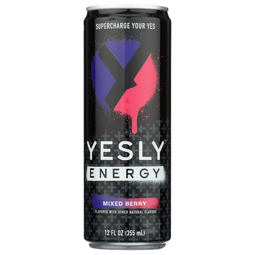 YESLY: Mixed Berry Energy Drink, 12 fo