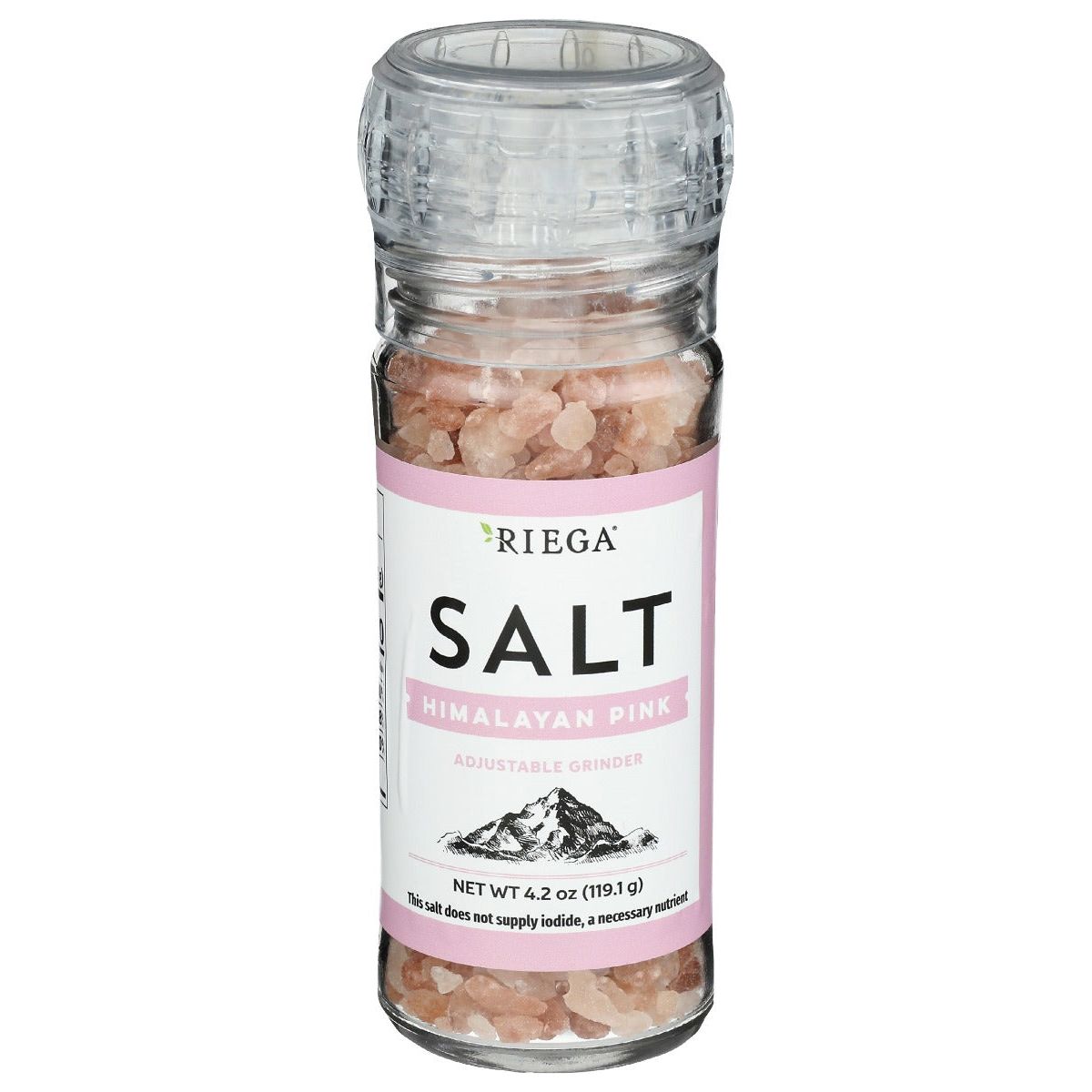 RIEGA: Himalayan Pink Salt Grinder, 4.2 oz