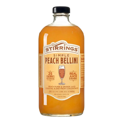 STIRRINGS: Peach Bellini Mix, 750 ml