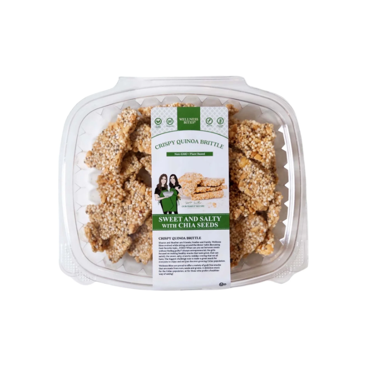WELLNESS BITES: Crispy Quinoa Brittle Sweet and Salty, 5.5 OZ