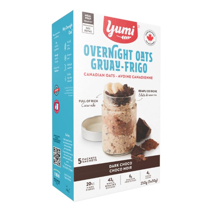 YUMI: Dark Choco Overnight Oats, 8.8 oz