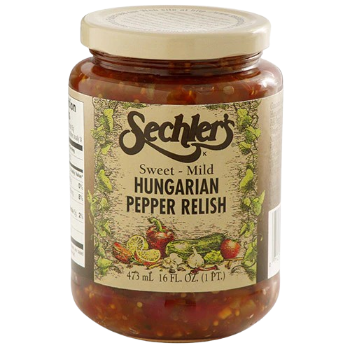 SECHLERS: Sweet Mild Hungarian Pepper Relish, 16 oz