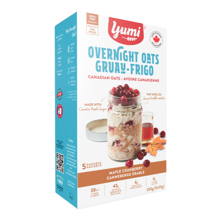 YUMI: Maple Cranberry Overnight Oats, 8.8 oz