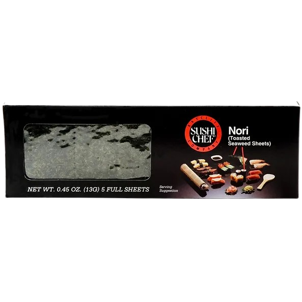 SUSHI CHEF: Nori Toasted Seaweed Sheets, 0.45 oz
