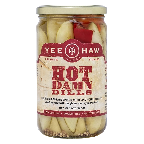 YEE HAW PICKLE COMPANY: Hot Damn Dills, 24 oz