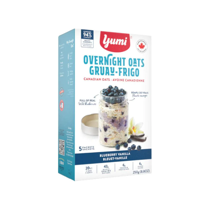 YUMI: Blueberry Vanilla Overnight Oats, 8.8 oz