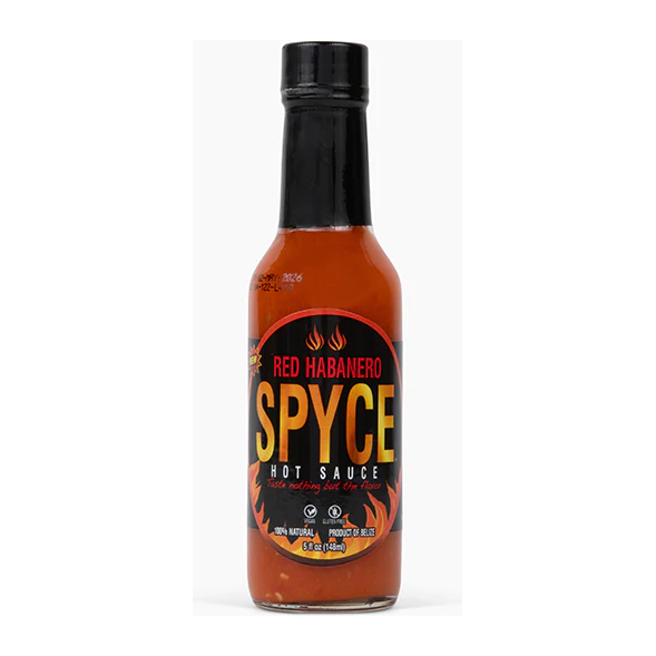 SPYCE HOT SAUCE: Red Habanero Sauce, 5 fo