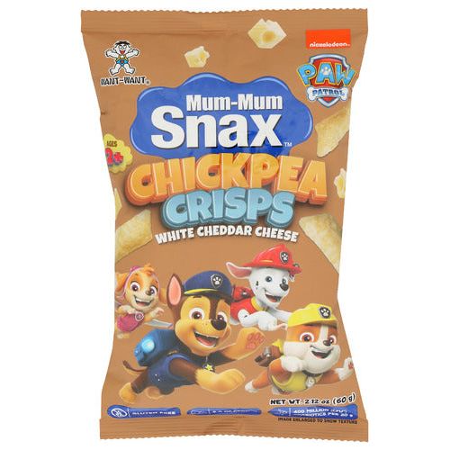 WANT-WANT: Chickpea Crisps White Cheddar Cheese, 2.12 oz