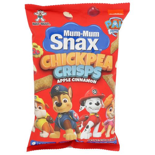 WANT-WANT: Chickpea Crisps Apple Cinnamon, 2.12 oz