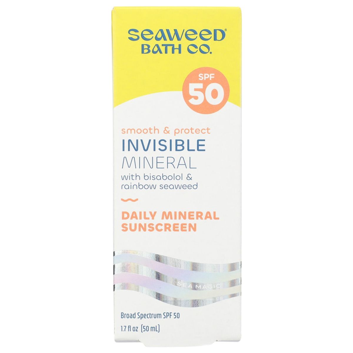 SEAWEED BATH COMPANY: Invisible Mineral SPF 50, 1.7 fo