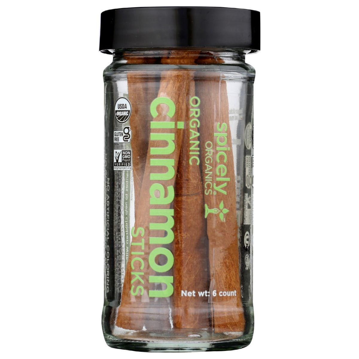 SPICELY ORGANICS: Organic Cinnamon Sticks Jar, 6 pc