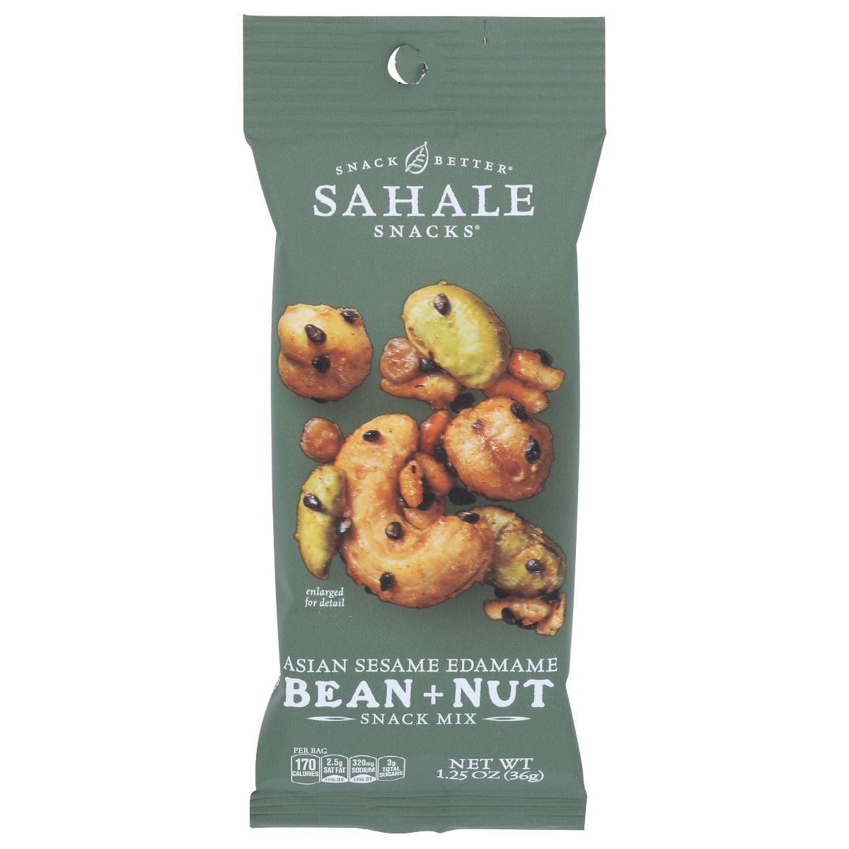SAHALE SNACKS: Asian Sesame Edamame Bean Nut Snack Mixes, 1.25 oz
