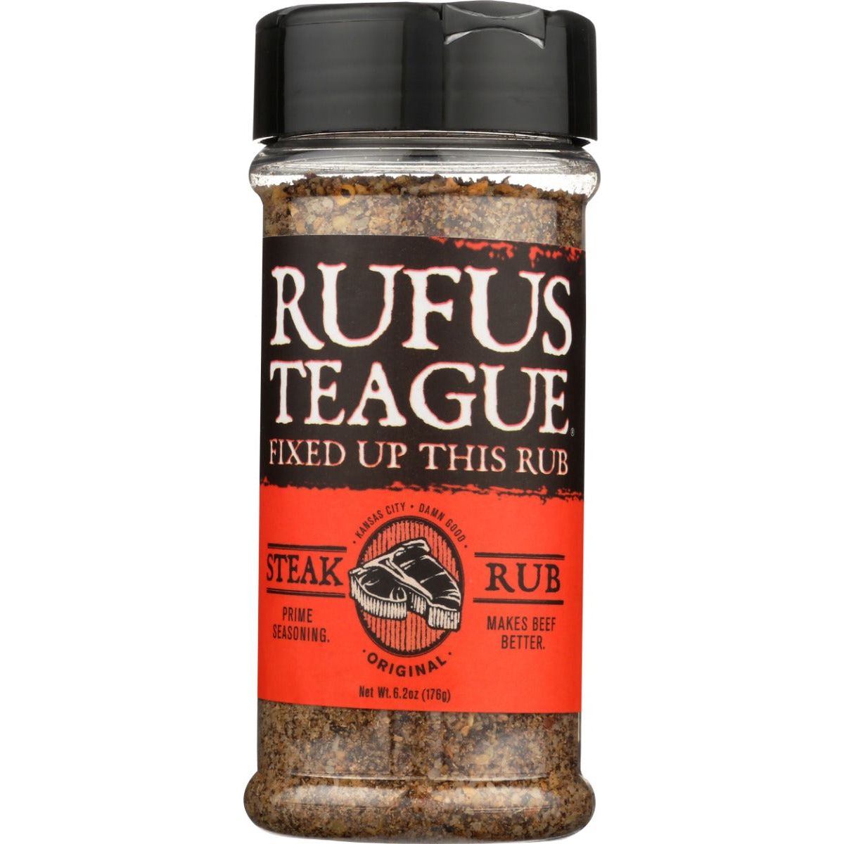 RUFUS TEAGUE: Steak Rub Seasoning, 6.2 oz