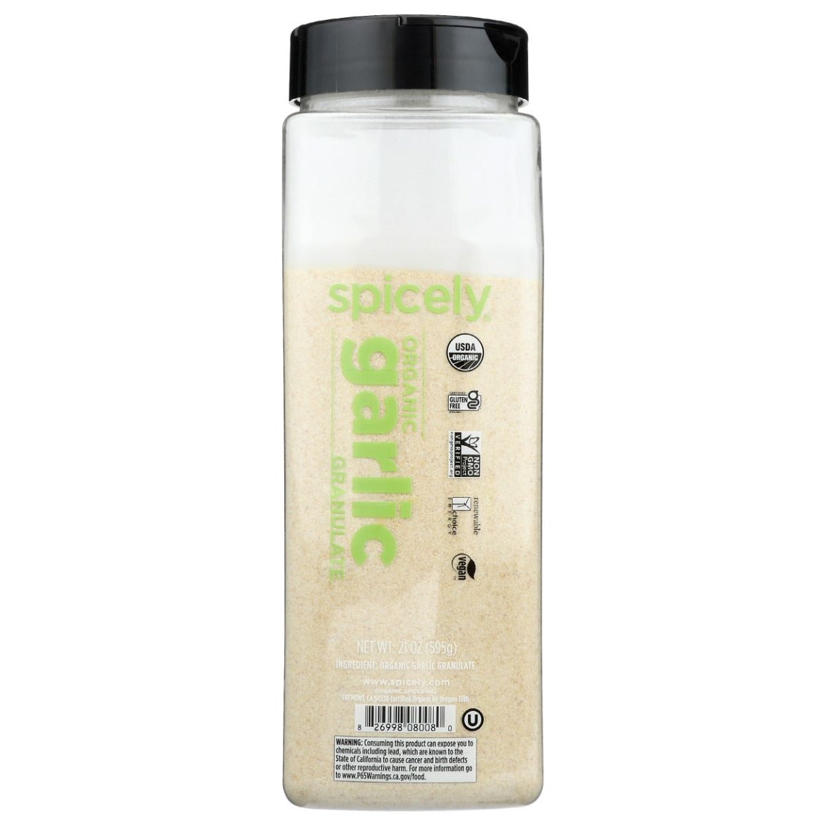SPICELY ORGANICS: Organic Garlic Granulates, 21 oz