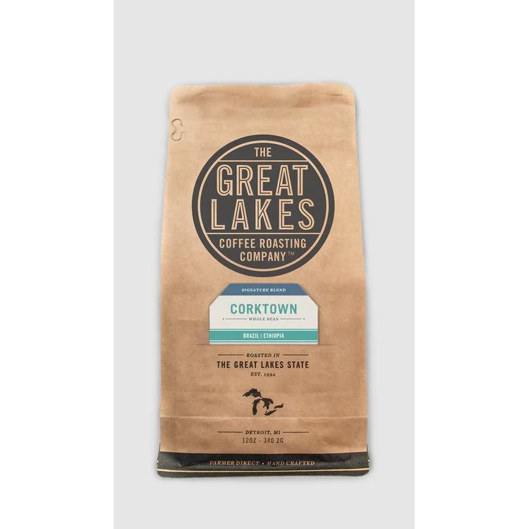 THE GREAT LAKES COFFEE ROASTING CO: Corktown Blend Whole Bean Coffee, 12 oz