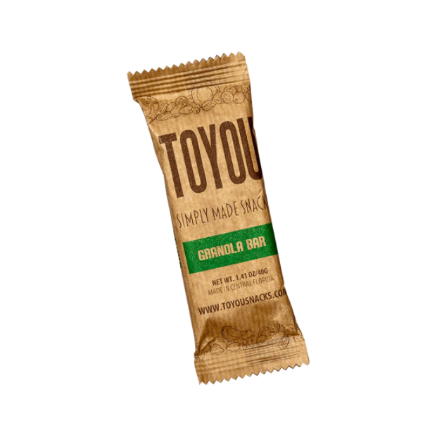 TOYOU SNACKS: Granola Bar, 1.41 oz