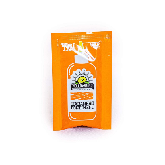 YELLOWBIRD SAUCE: Habanero Condiment Single Serve Packet 200Ct, 12 gm
