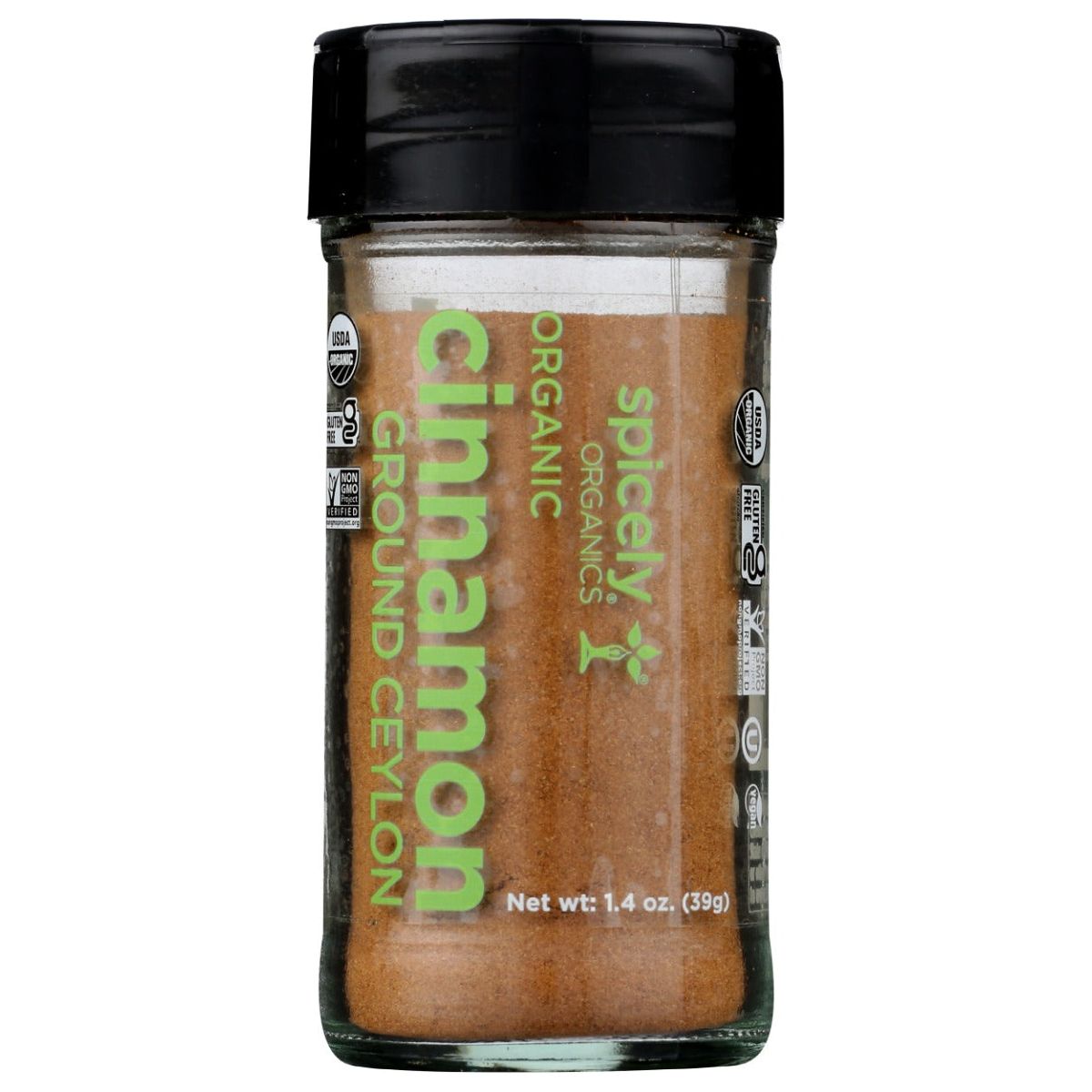 SPICELY ORGANICS: Organic Cinnamon Ceylon Ground Jar, 1.4 oz