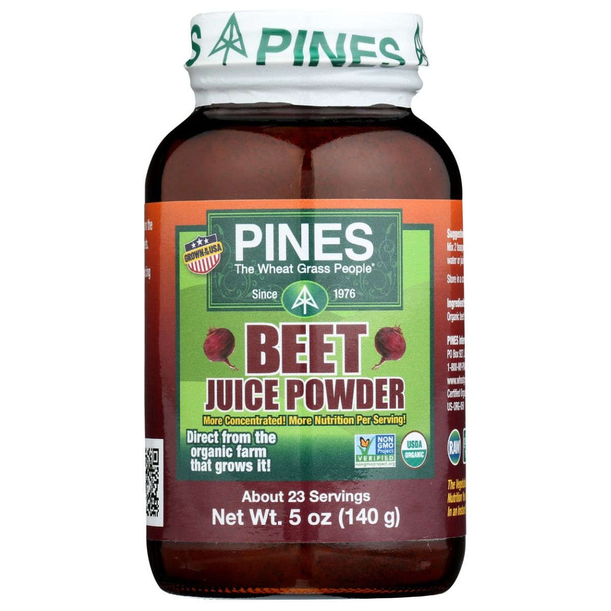 PINES WHEAT GRASS: Beet Juice Powder, 5 oz