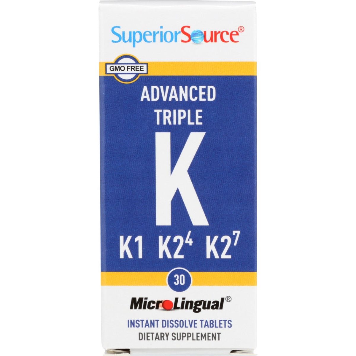 SUPERIOR SOURCE: Advanced Triple K 1050mcg K1 MK4 MK7, 30 tb