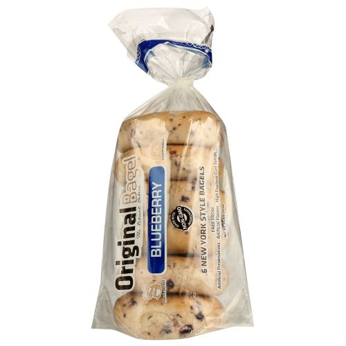 ORIGINAL BAGEL: Bagel Blueberry Unsliced, 25.5 oz