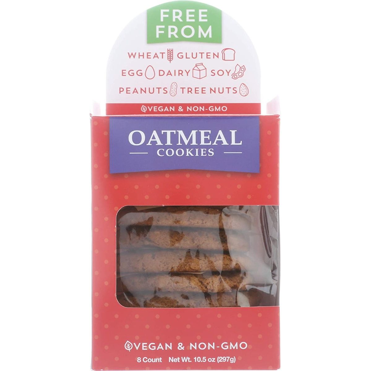 RED PLATE FOODS: Cookie Oatmeal Raisin 8Ct, 10.5 oz