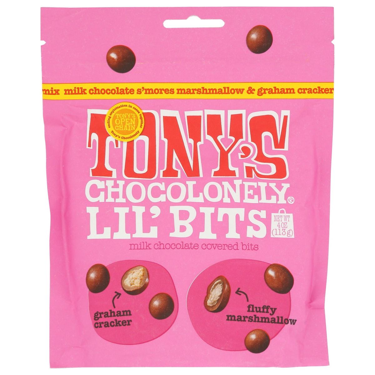TONYS CHOCOLONELY: Milk Chocolate S'mores Mix Lil Bits, 4 oz