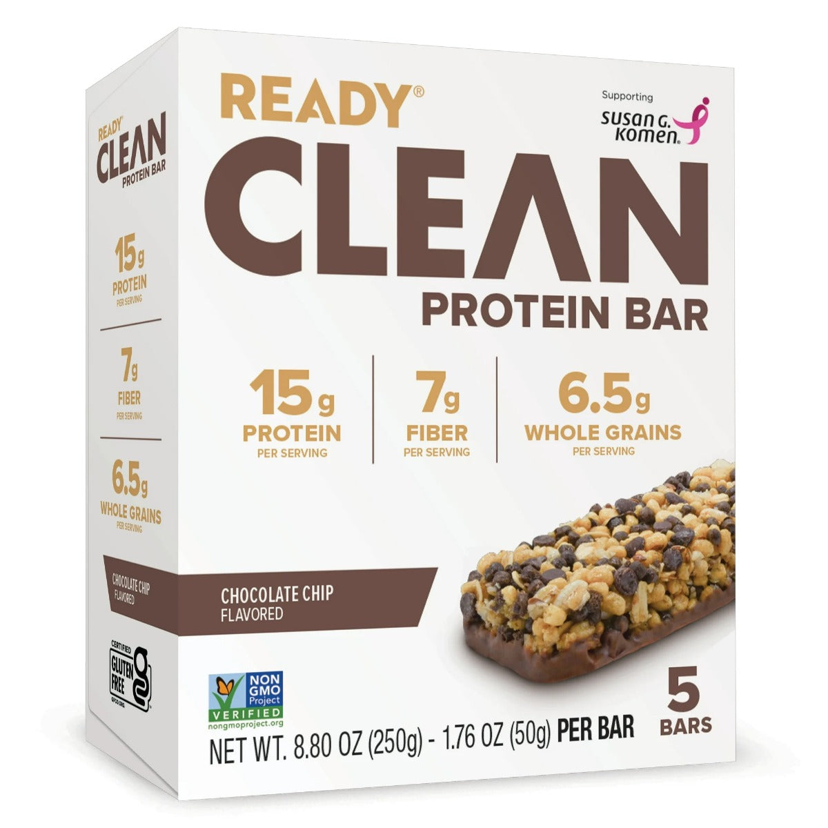 READY: Clean Chocolate Chip Protein Bar, 8.80 oz