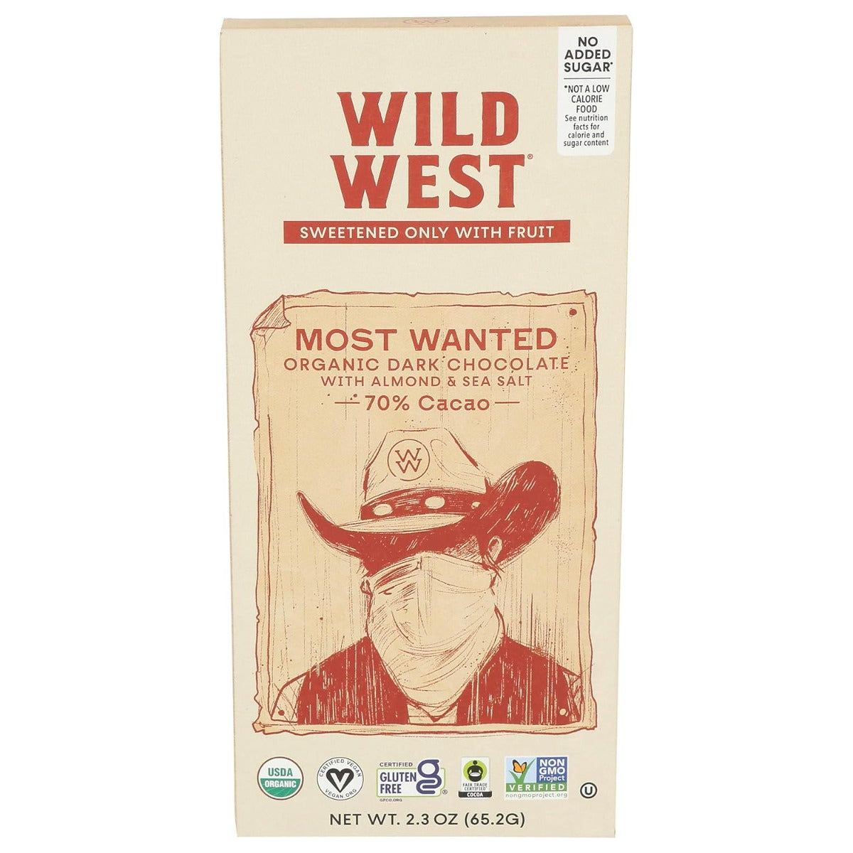 WILD WEST: Most Wanted Chocolate Bars, 2.3 oz