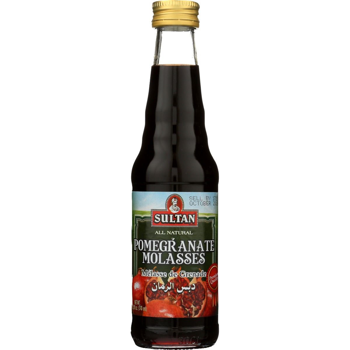 SULTAN: All Natural Pomegranate Molasses, 10 oz