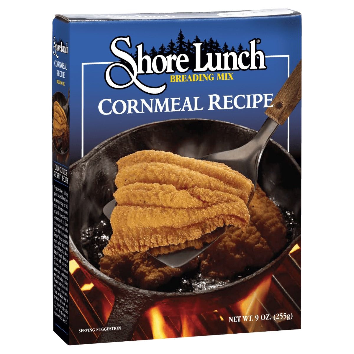 SHORE LUNCH: Cornmeal Recipe Fish Breading Mix, 9 oz