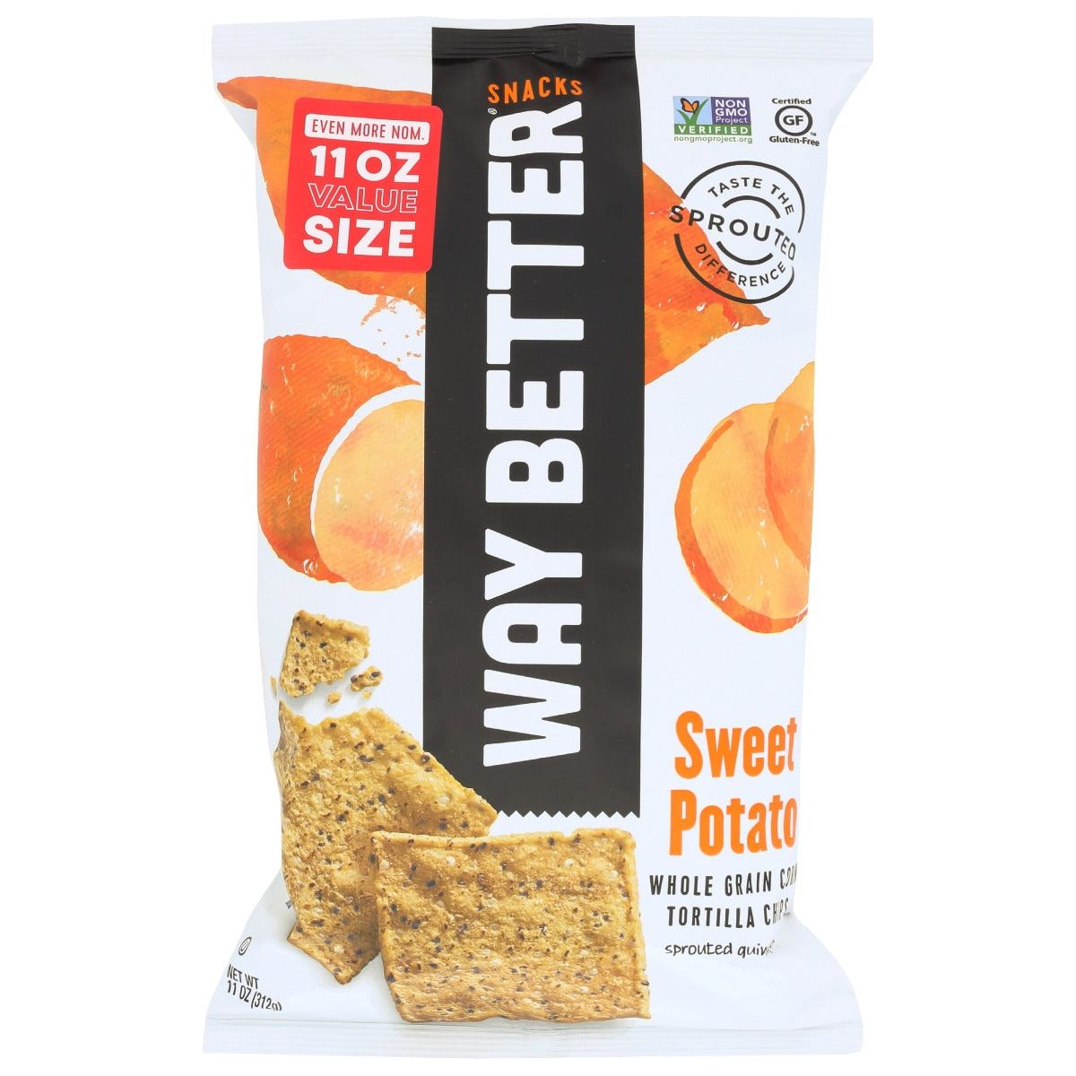 WAY BETTER SNACKS: Chip Trtll Swt Pto Large, 11 oz