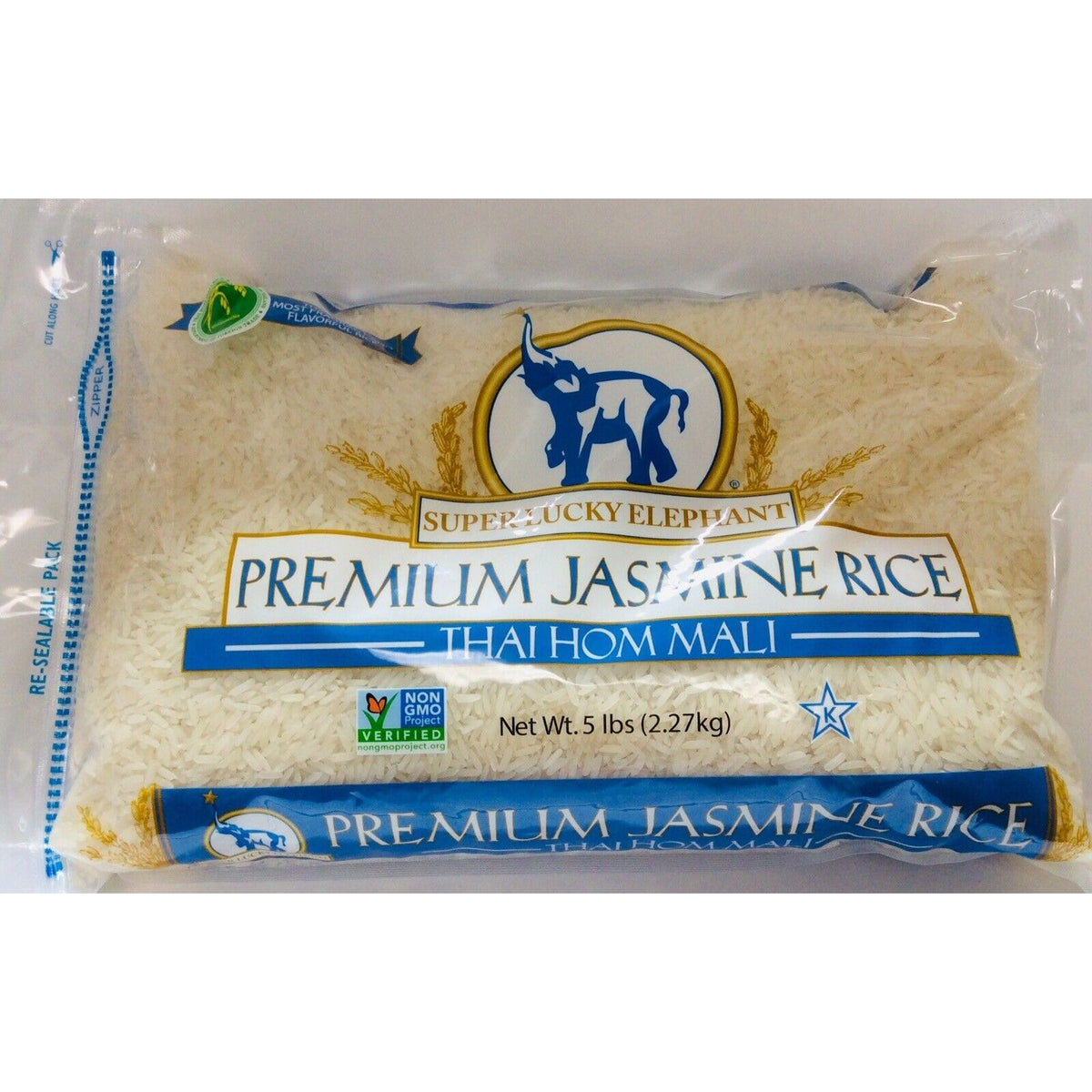 SUPER LUCKY ELEPHANT: Jasmine Rice, 5 lb
