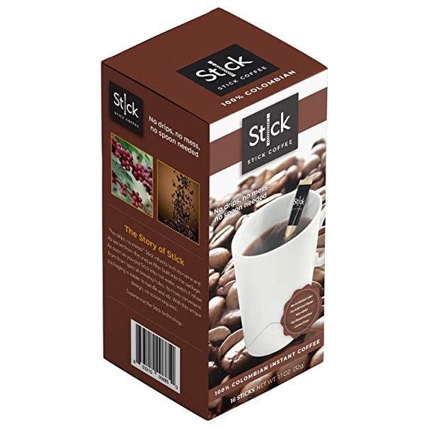STICK BEVERAGES: Colombian Instant Coffee, 16 pc
