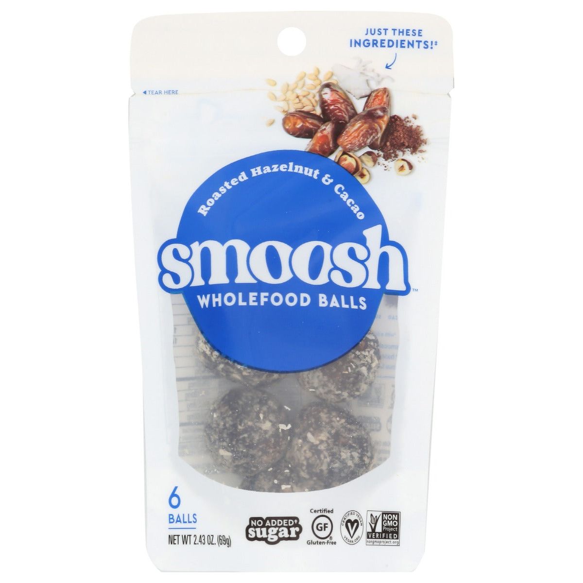 SMOOSH: Roasted Hazelnut & Cacao Brownie, 2.43 oz