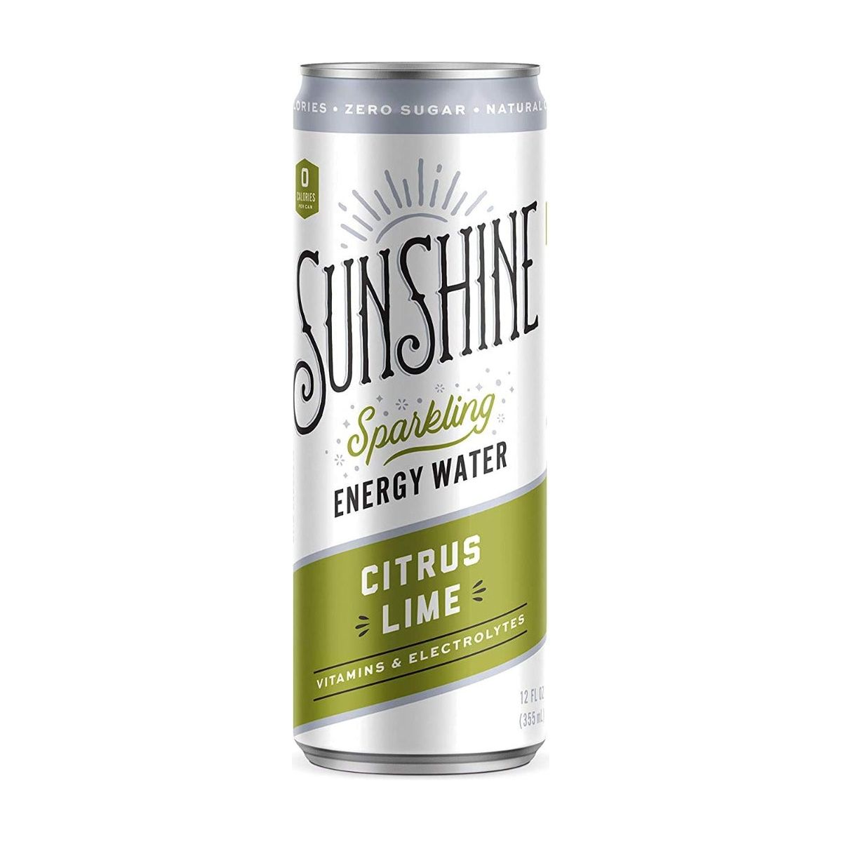 SUNSHINE: Citrus Lime Energy Water, 12 FO
