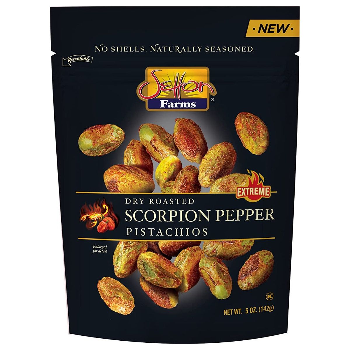 SETTON FARMS: Pistachios Kernels Pepper, 5 OZ