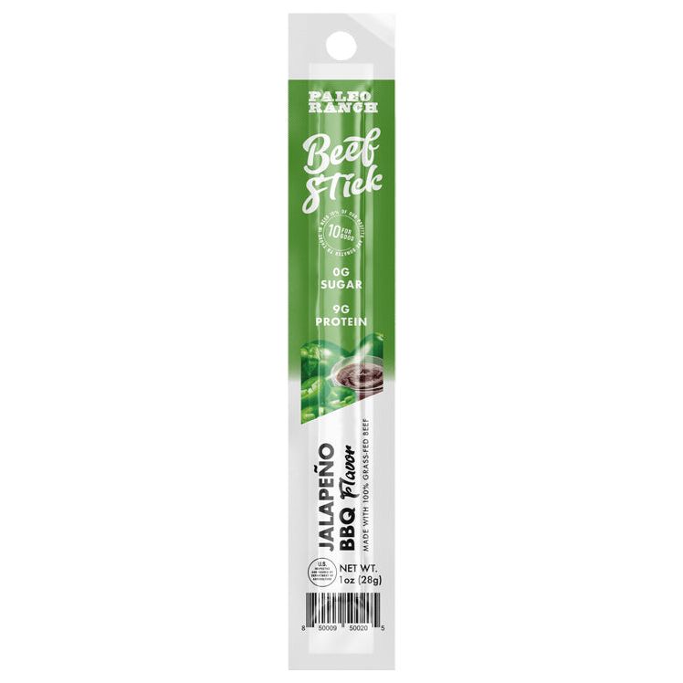 PALEO RANCH: Jalapeno BBQ Beef Sticks, 1 oz