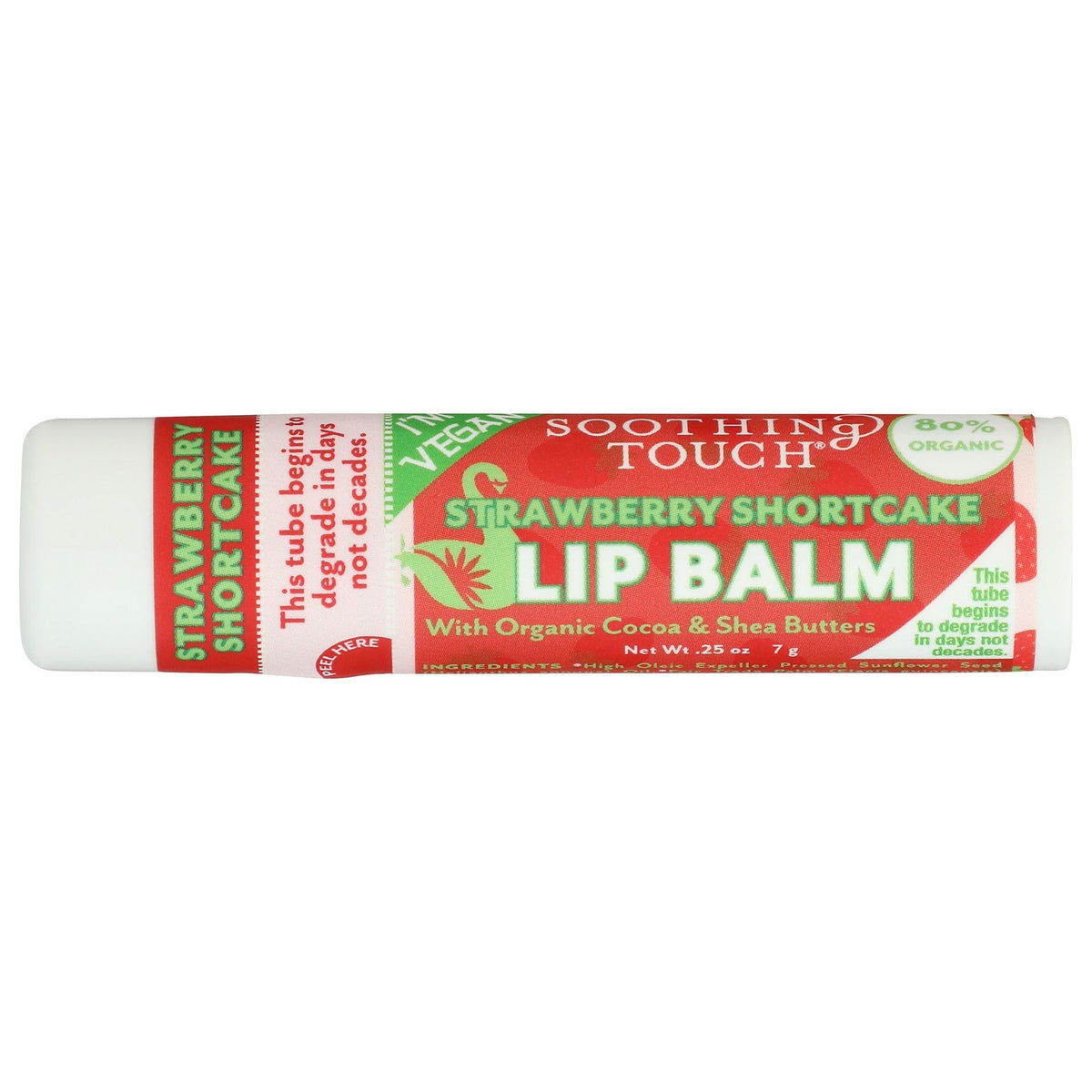 SOOTHING TOUCH: Strawberry Shortcake Vegan Lip Balm, 0.25 oz
