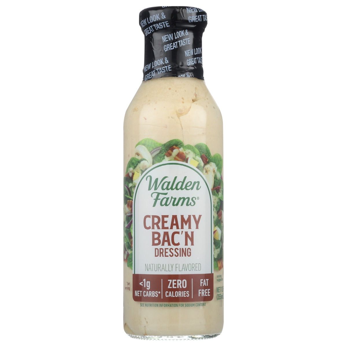WALDEN FARMS: Creamy Bacon Zero Calorie Dressing, 12 fl