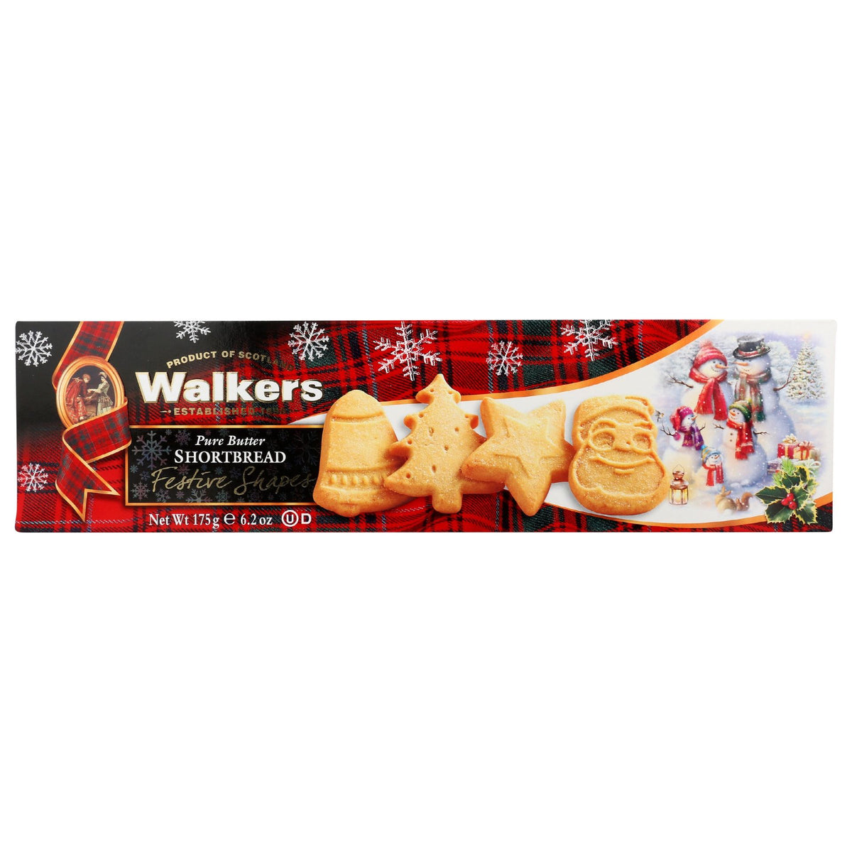 WALKERS: Shortbread Festv Shape Bx, 6.2 oz