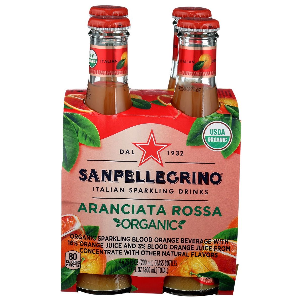 SAN PELLEGRINO: Arnciata Rosa Org 4Pk, 27 fo