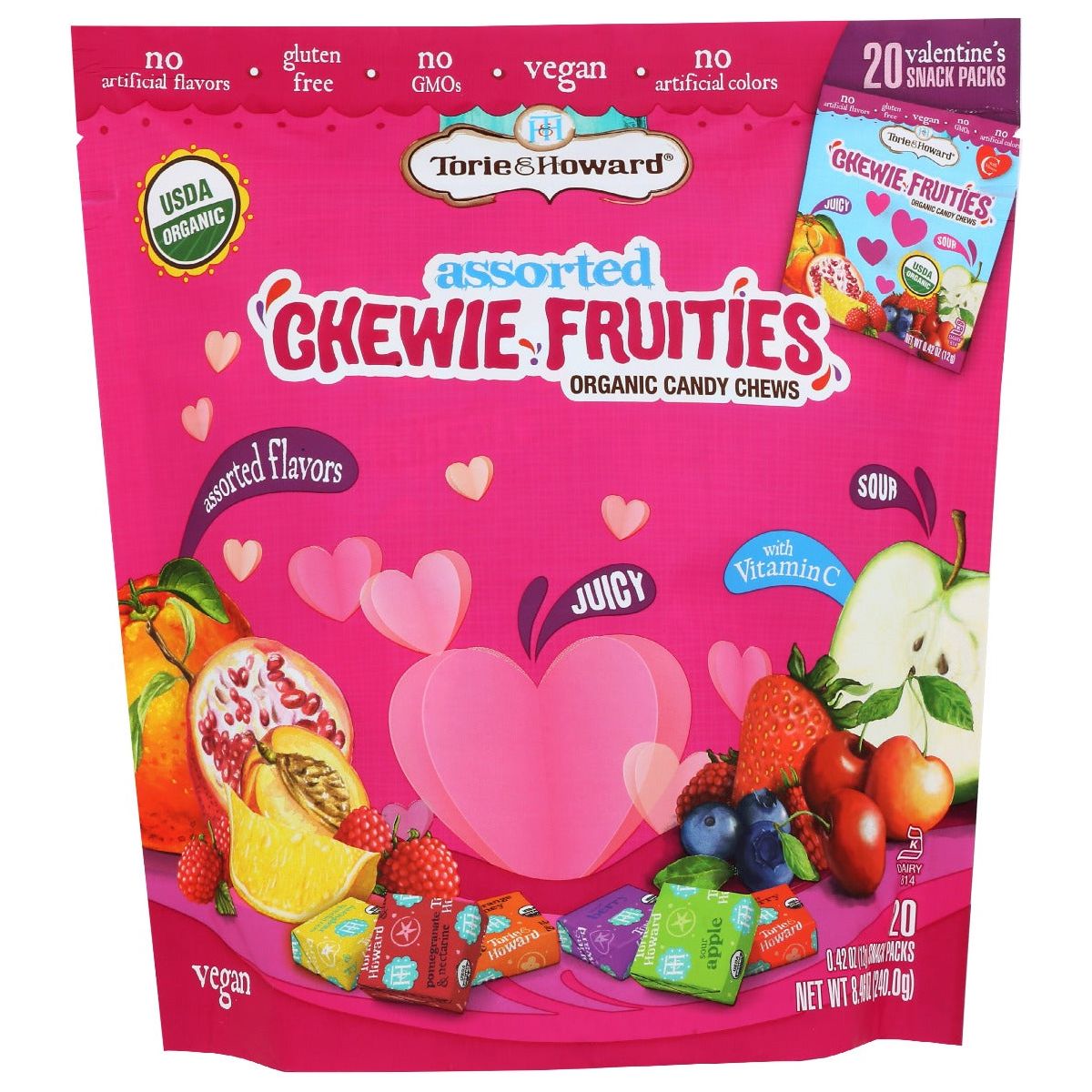 TORIE & HOWARD: Fruit Chew Valentine Asrt, 8.46 oz