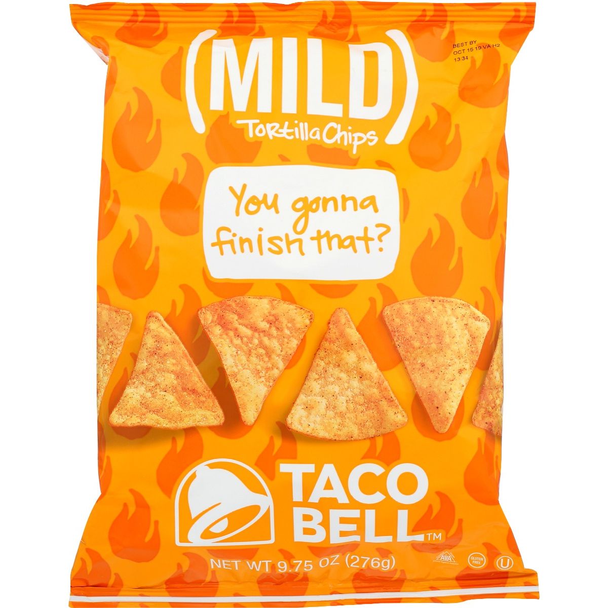 TACO BELL: Mild Tortilla Chips, 9.75 oz