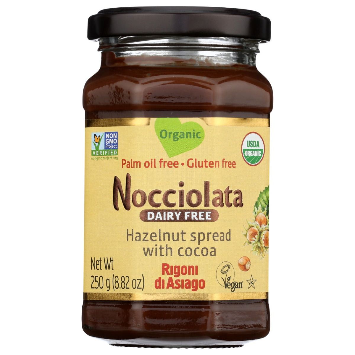 RIGONI DI ASIAGO: Nocciolata Dairy Free, 8.82 oz