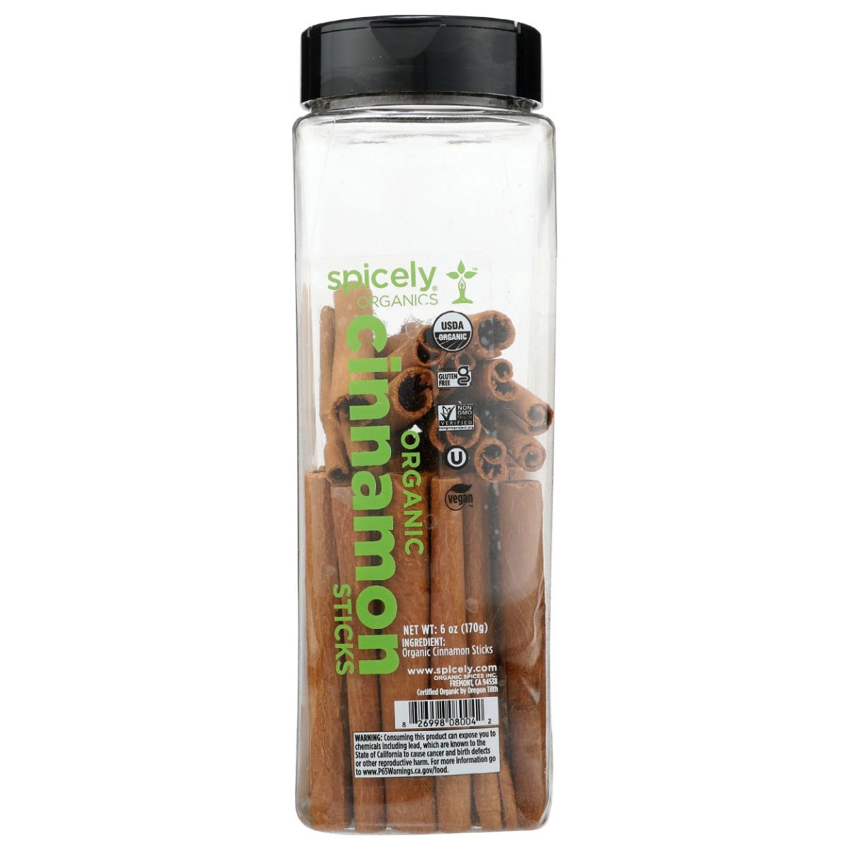 SPICELY ORGANICS: Organic Cinnamon Sticks, 6 oz