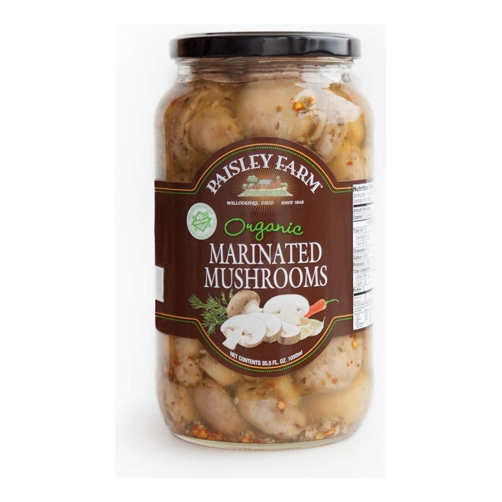 PAISLEY FARM: Organic Marinated Mushrooms, 35.5 oz