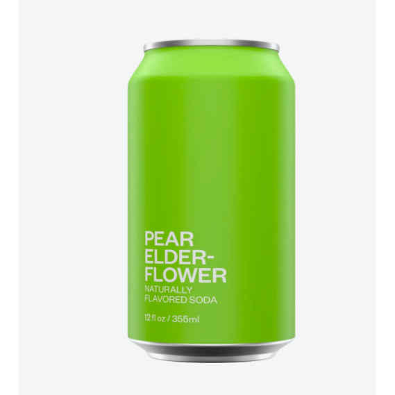 UNITED SODAS OF AMERICA: Pear Elderflower Soda, 12 fo