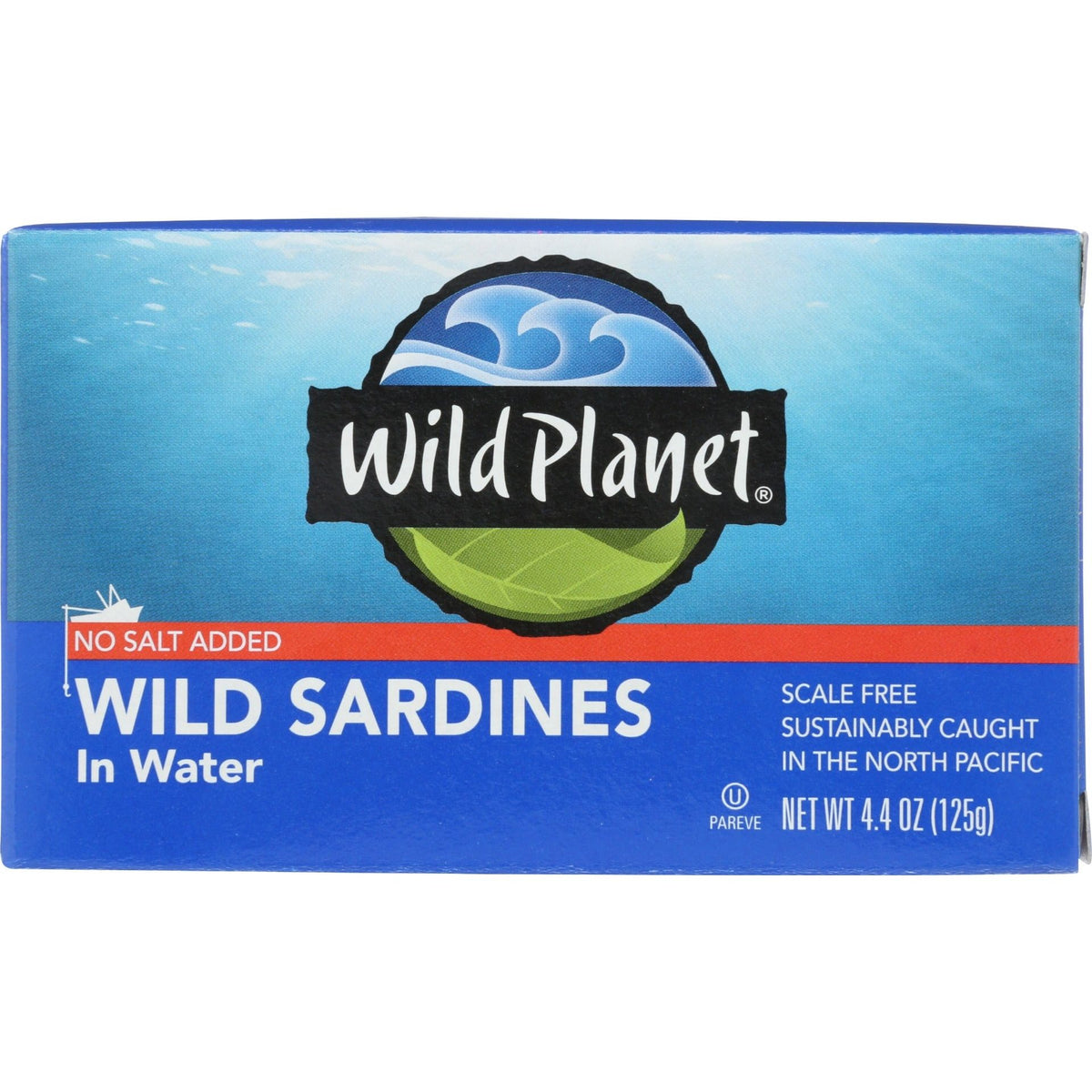 WILD PLANET: Wild Sardines In Water No Salt Added, 4.4 oz